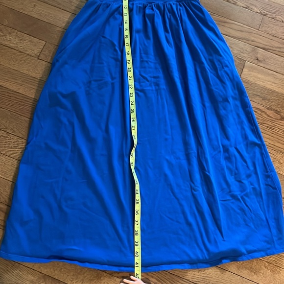 Old Navy Blue Sleeveless Smocked Sundress Medium Petite - Picture 14 of 16